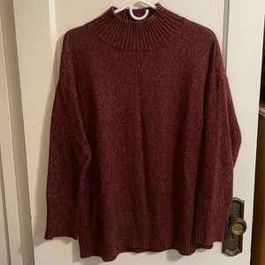 LOFT Outlet tunic mock turtleneck sweater
